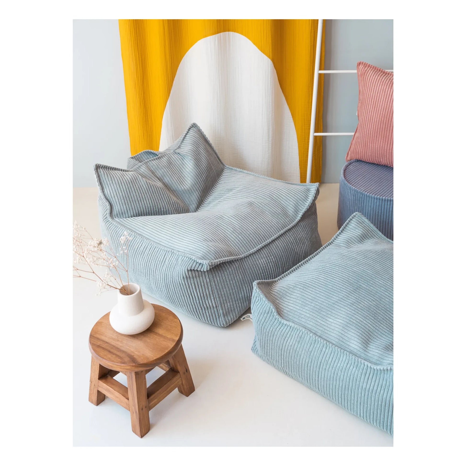 Wigiwama - Corduroy armchair | Light Blue
