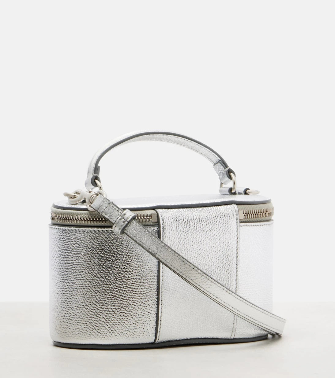 Valentino Garavani - VLogo Mini metallic leather vanity bag