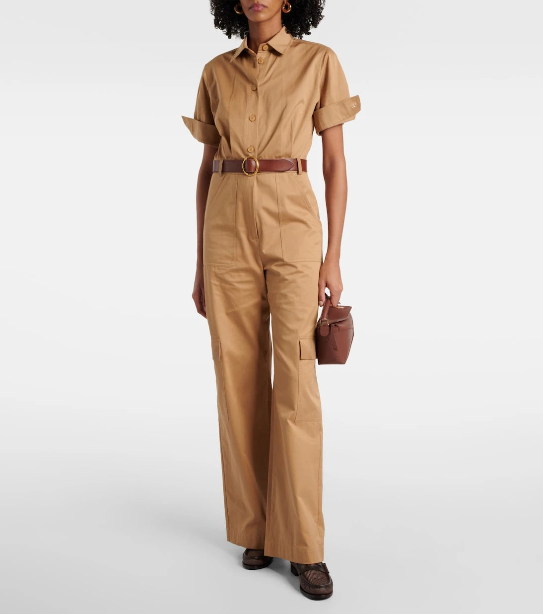 Max Mara - Raffia-effect penny loafers