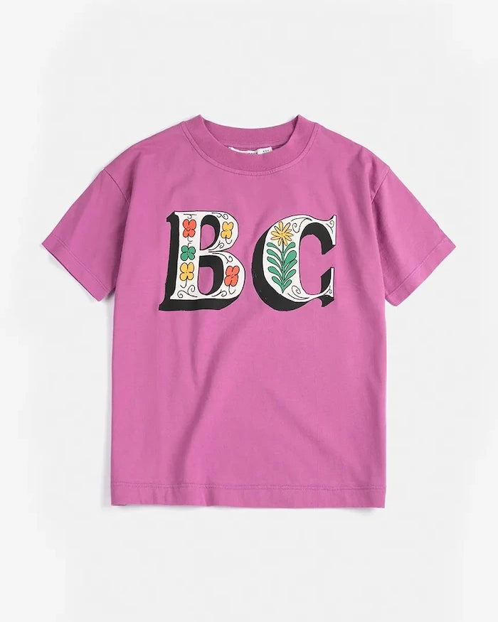 Bobo Choses Spring Letters Çocuk Pamuklu Tişört