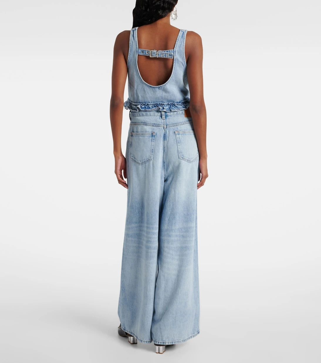 Ganni - Mid-rise wide-leg jeans