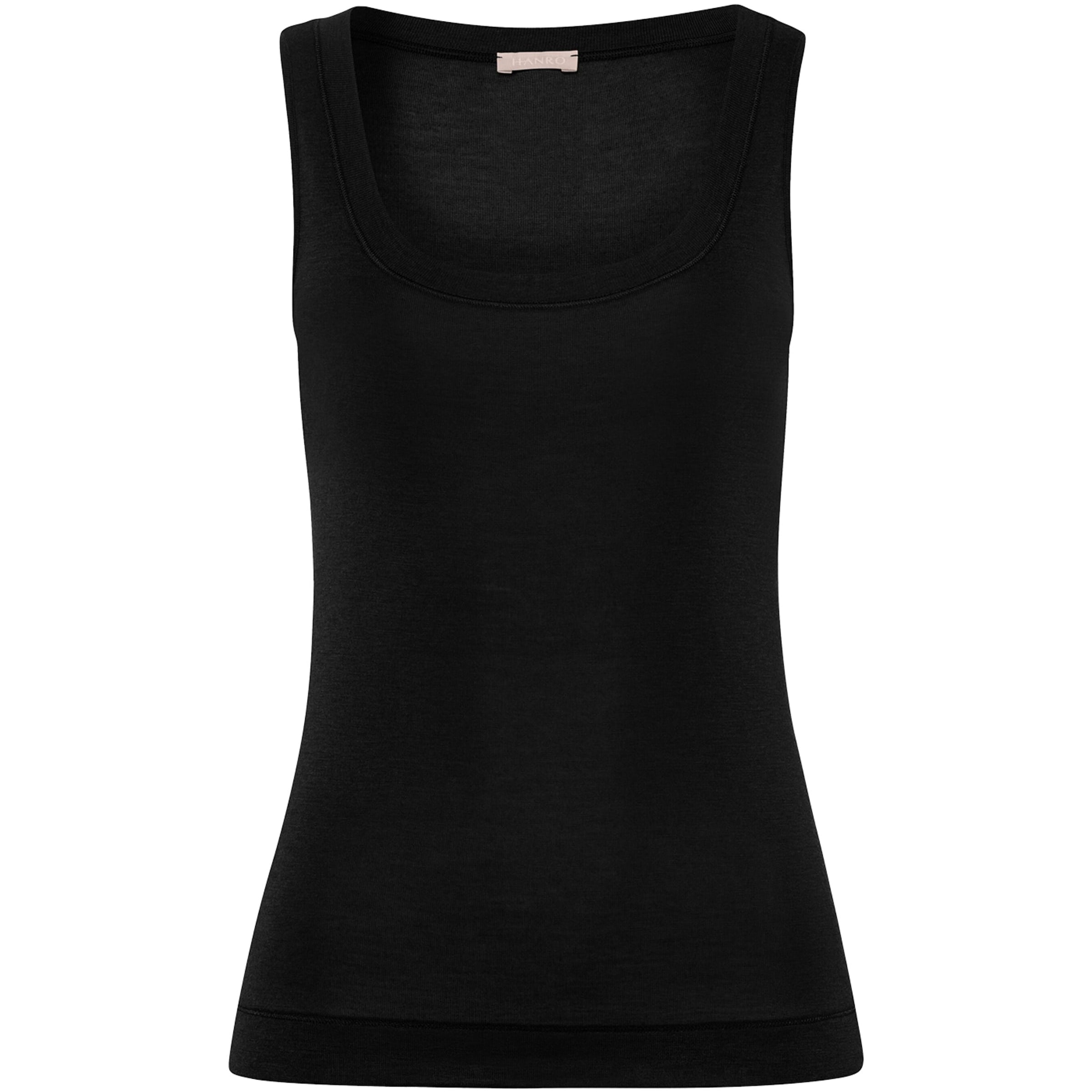 Hanro Black Silk-Cashmere Tank Top