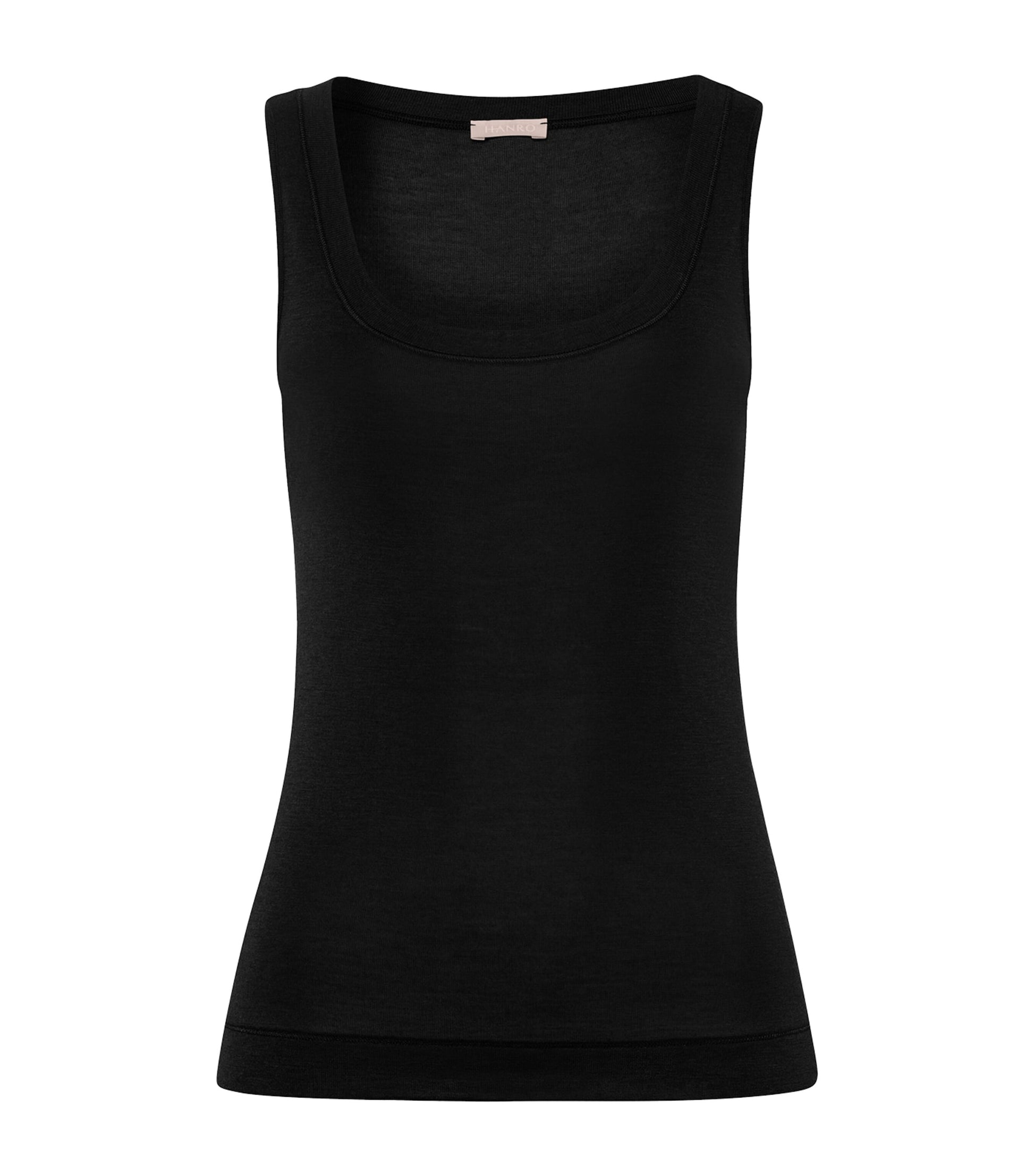 Hanro Black Silk-Cashmere Tank Top