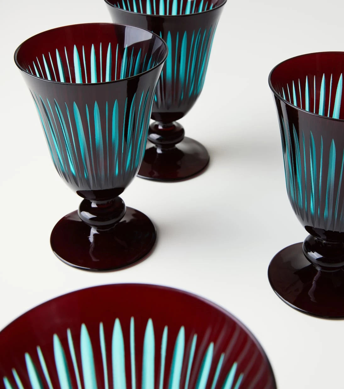 L'Objet - Prism set of 4 wine glasses