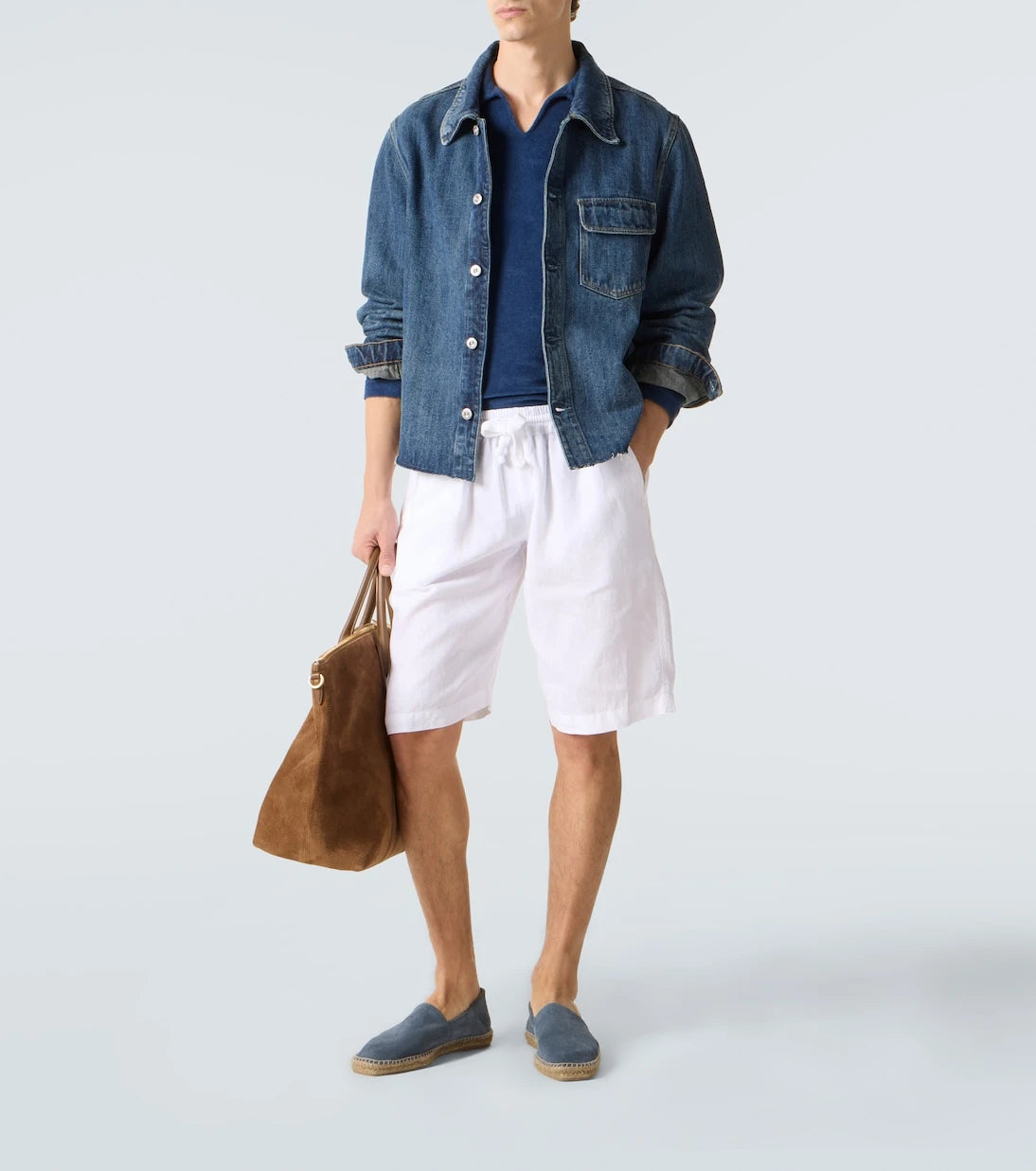Fedeli - Cotton terry polo sweater