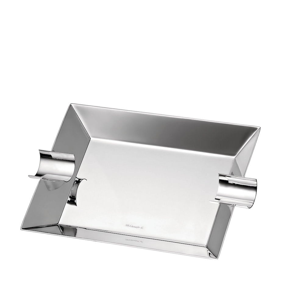 Large Silver-Plated Uni Ashtray