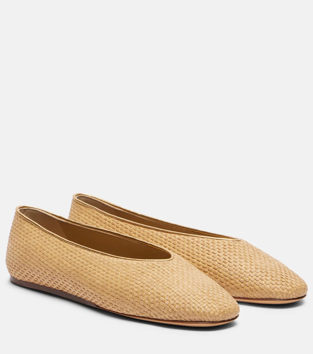 Le Monde Béryl - Regency raffia ballet flats