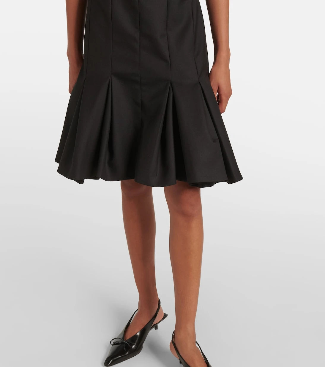 Nina Ricci - Wool gabardine midi dress