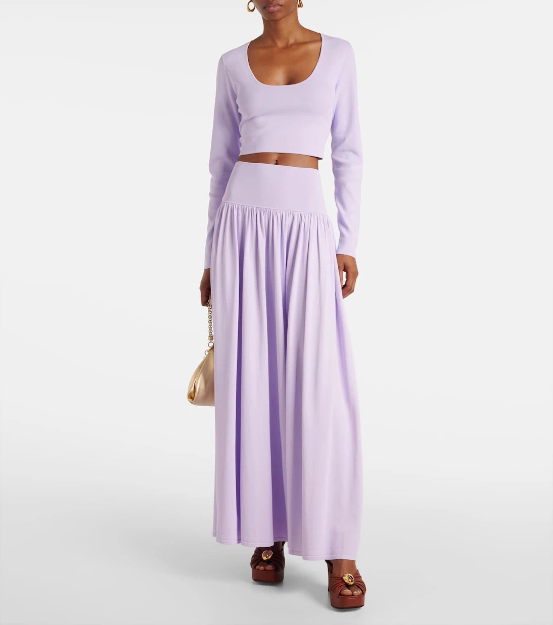 Zimmermann - Acacia Knit Scoop ribbed-knit crop top
