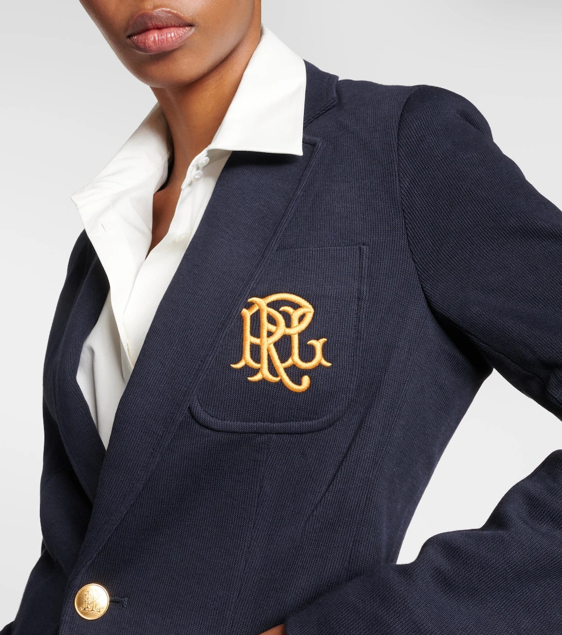 Polo Ralph Lauren - بليزر من مزيج القطن مطرّز