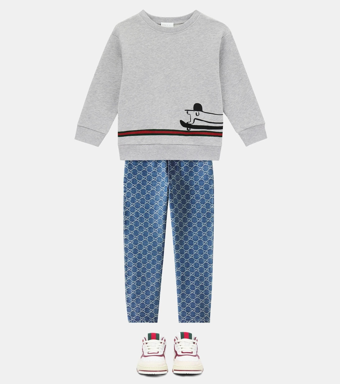 Gucci Kids - x Euan Roberts printed cotton fleece sweatshirt