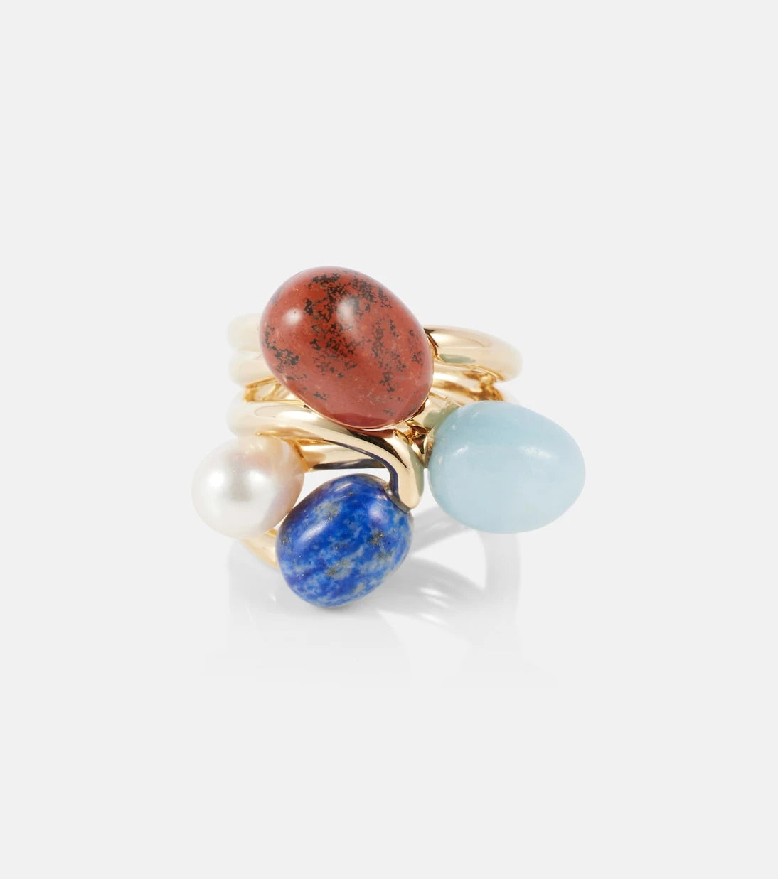 Zimmermann - Mellow gold-plated ring with gemstones