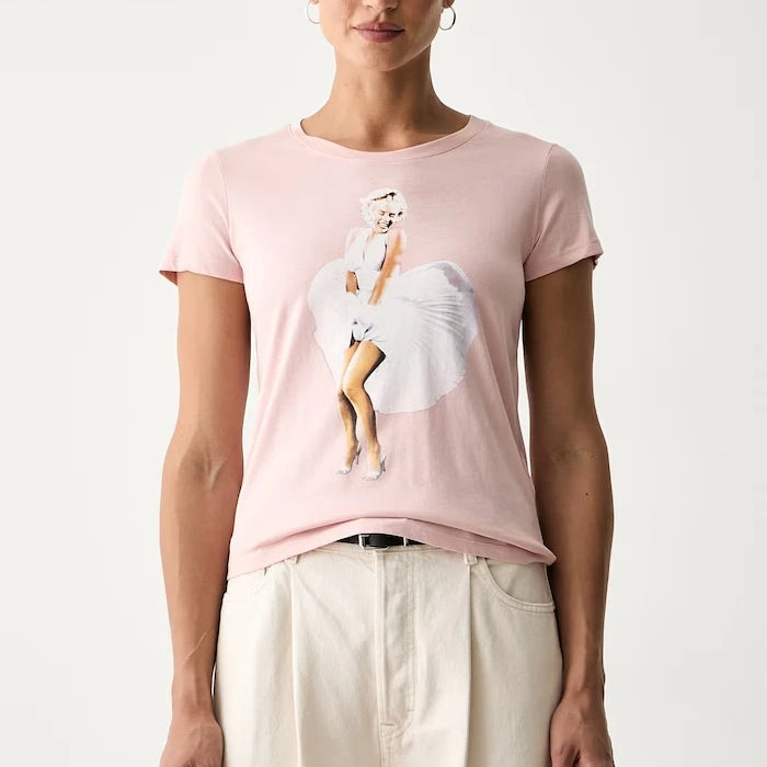 Guess kadın pamuklu tişört MARILYN MONROE