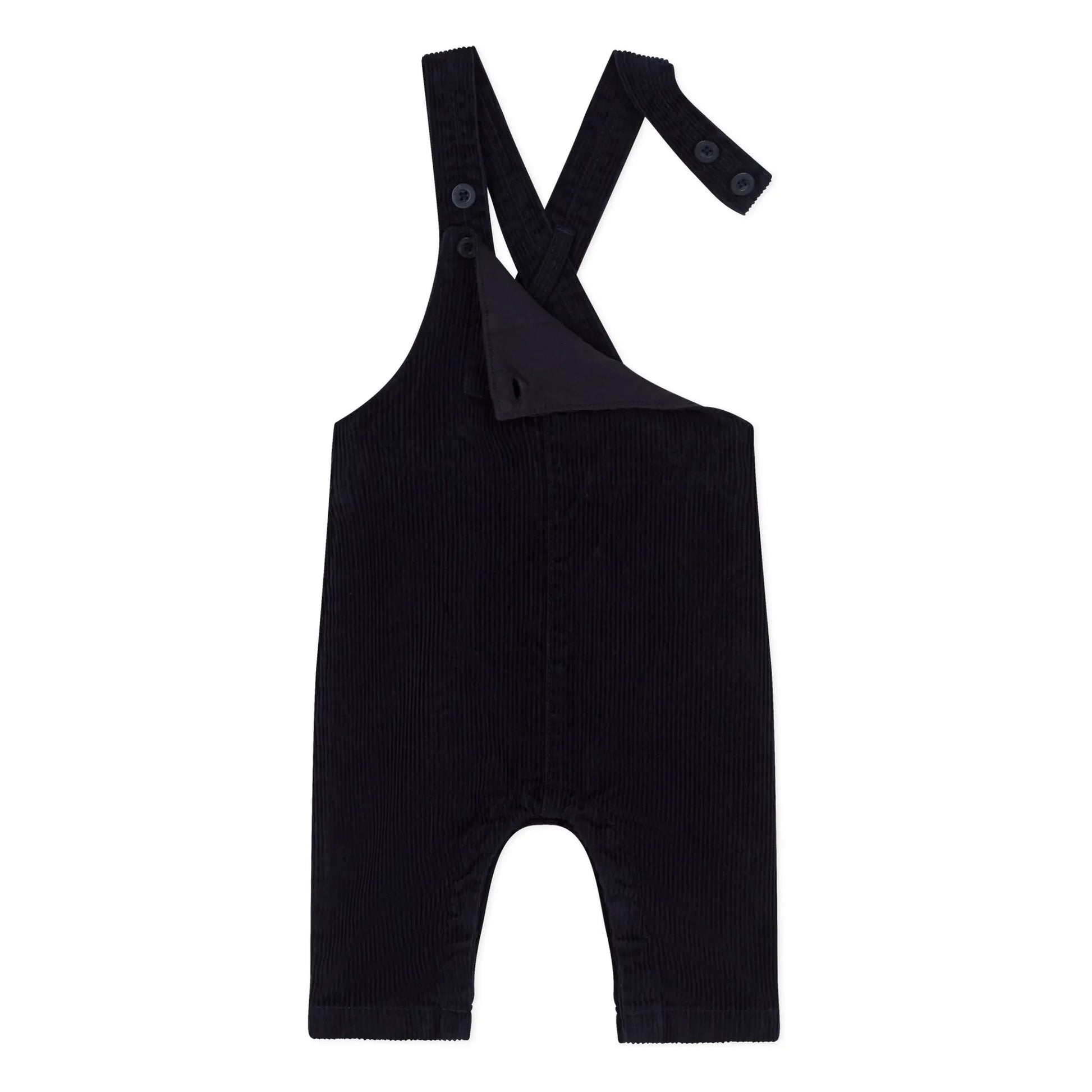 Petit Bateau - Corduroy dungarees | Navy blue