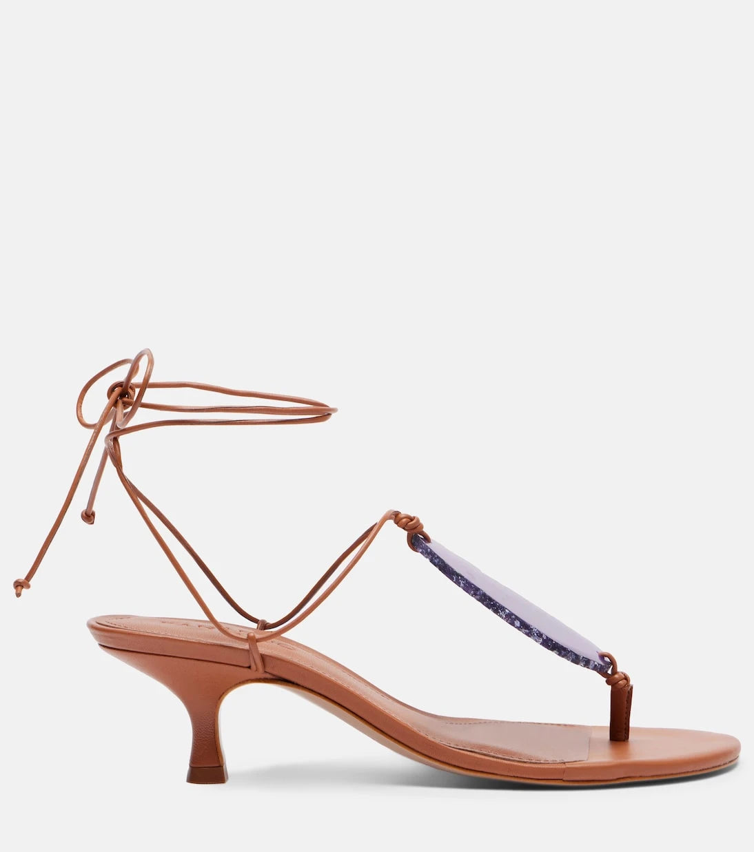 Farm Rio - 60 embellished leather thong sandals