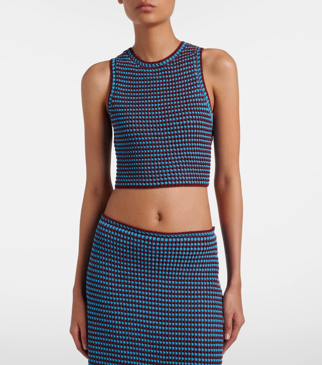 Alaïa - Crochet cotton crop top