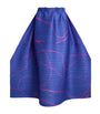 Pleats Please Issey Miyake Blue Printed Pause Midi Skirt