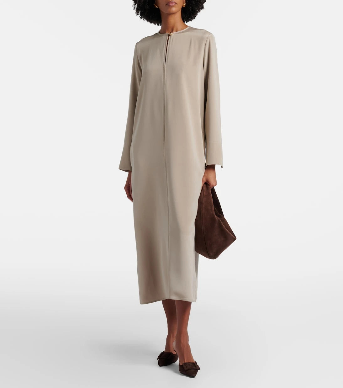 Max Mara - Unghia silk-blend midi dress