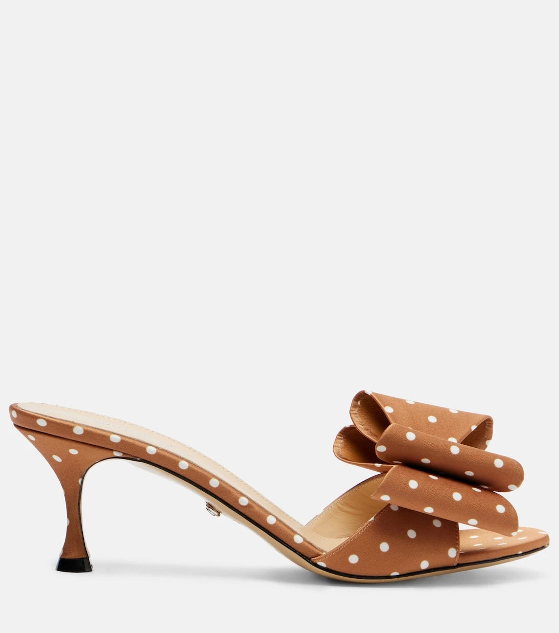Mach & Mach - Le Cadeau 65 polka-dot satin mules