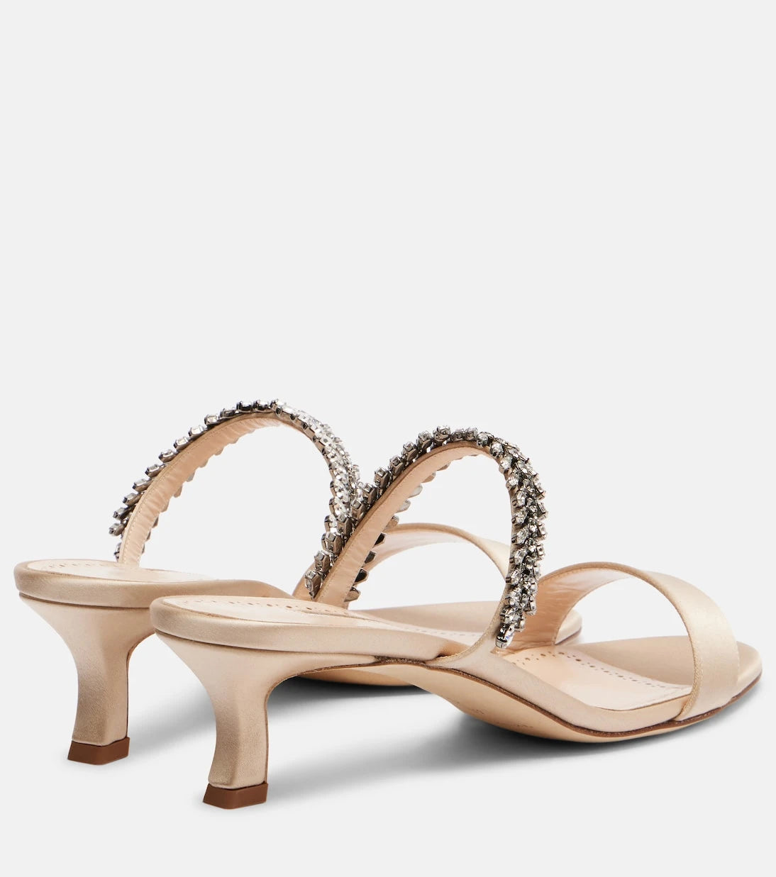 Manolo Blahnik - Kifasan embellished satin mules