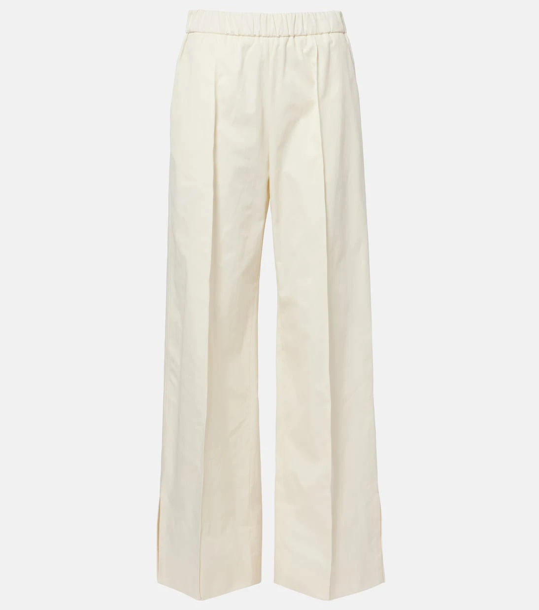 Jil Sander - Pleated cotton wide-leg pants