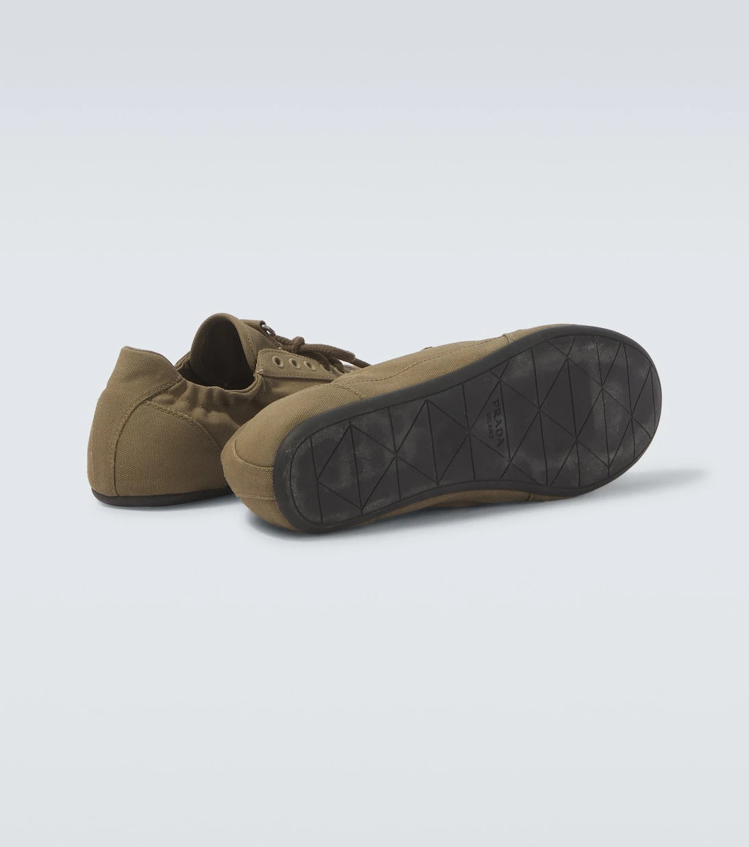 Prada - Collapse canvas sneakers