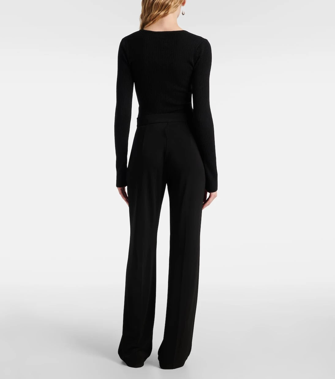 Max Mara - Dinda high-rise jersey straight pants
