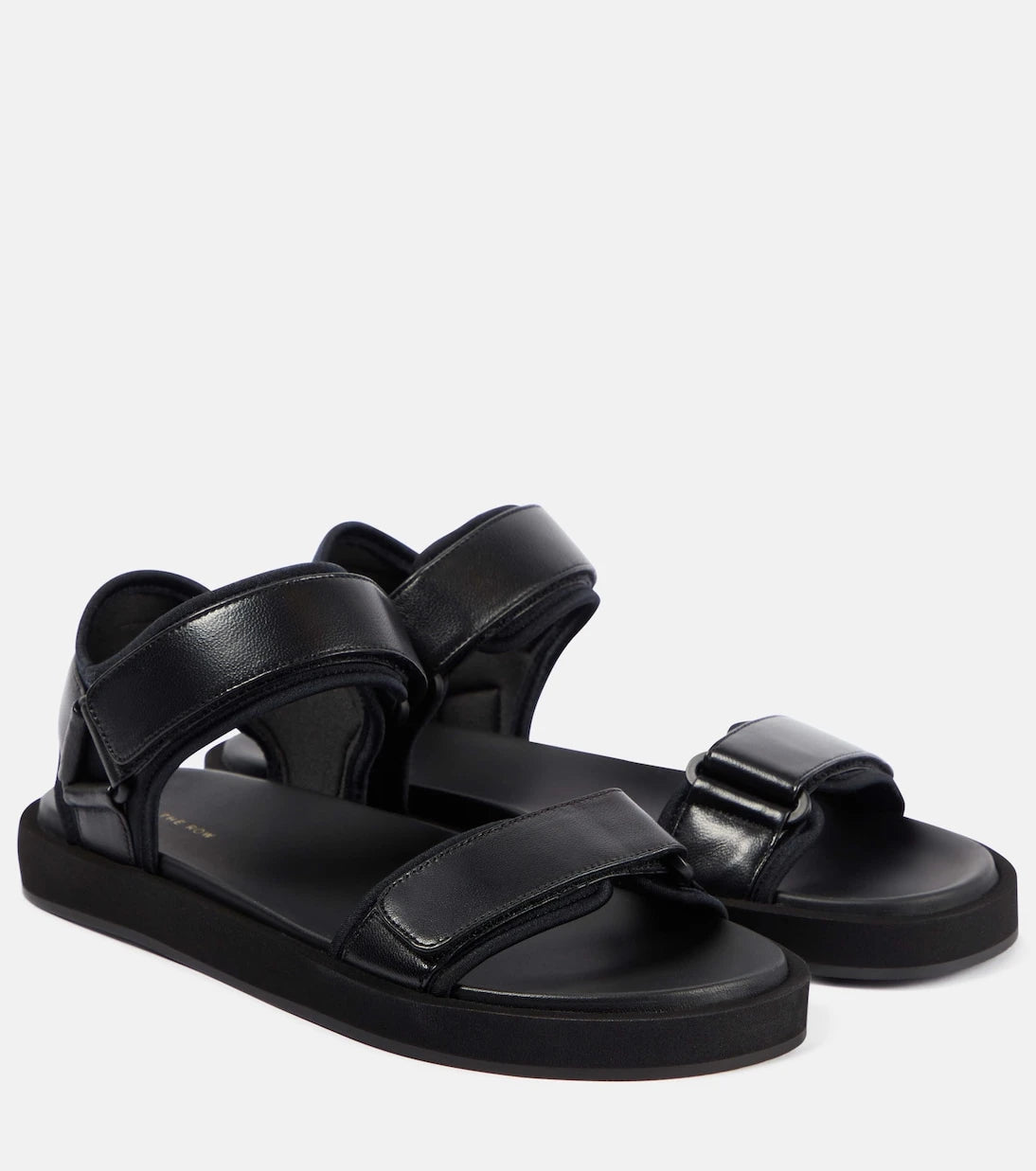 The Row - Hook and Loop leather sandals