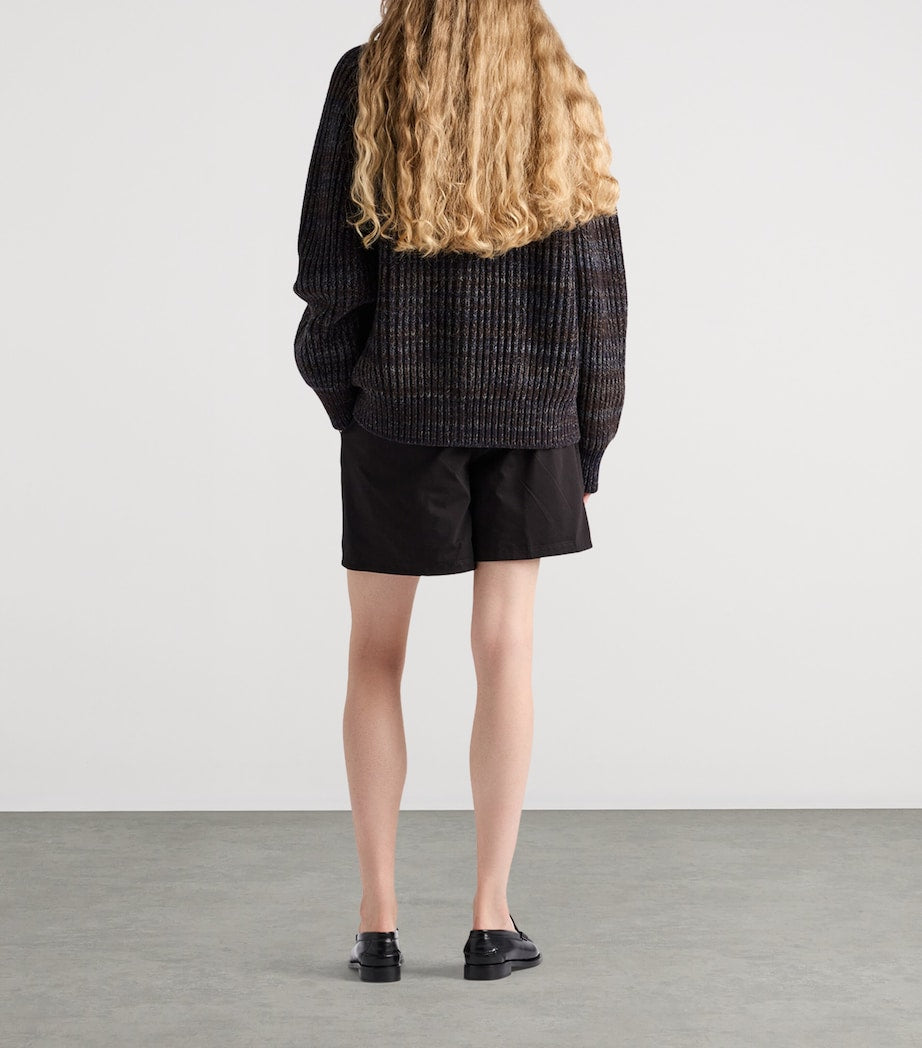 Prada Black Reversible Cotton Shorts