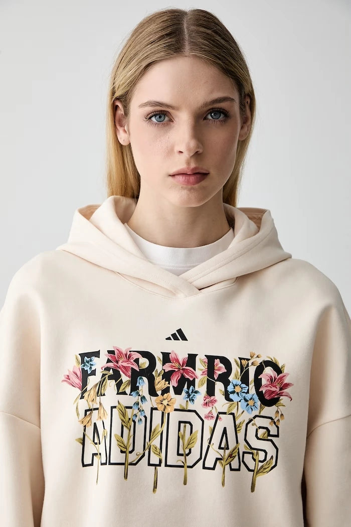 adidas x Farm Rio pamuklu kadın sweatshirt