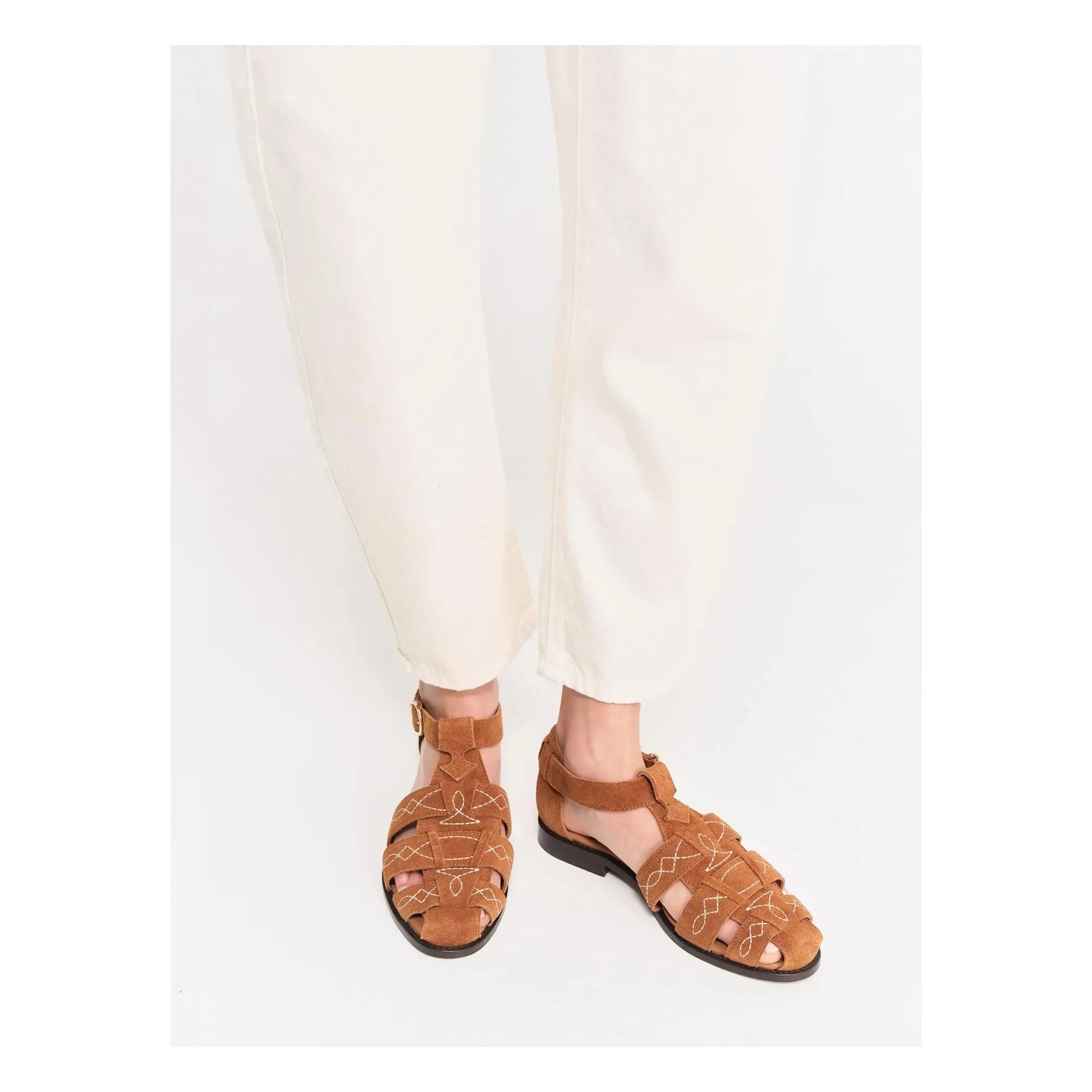 Socque Paris - Fishermans Ponza Daim | Camel