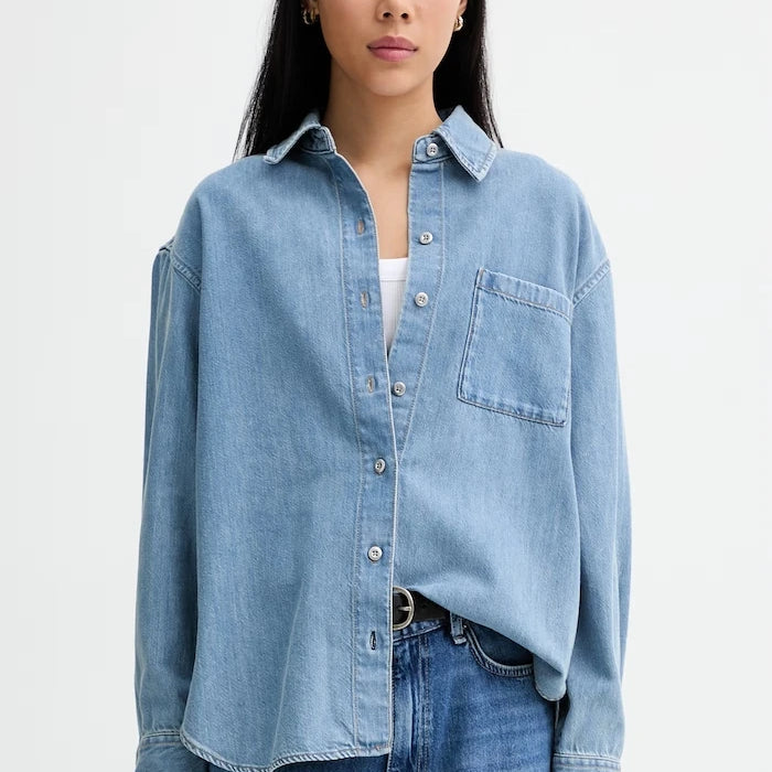 rag & bone риза дамска от деним