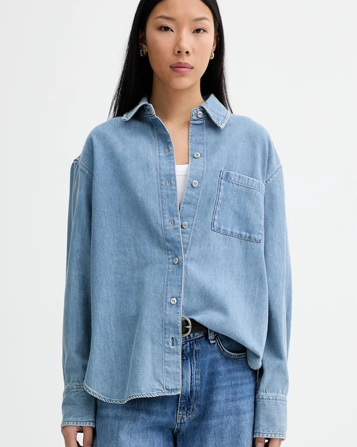 rag & bone риза дамска от деним
