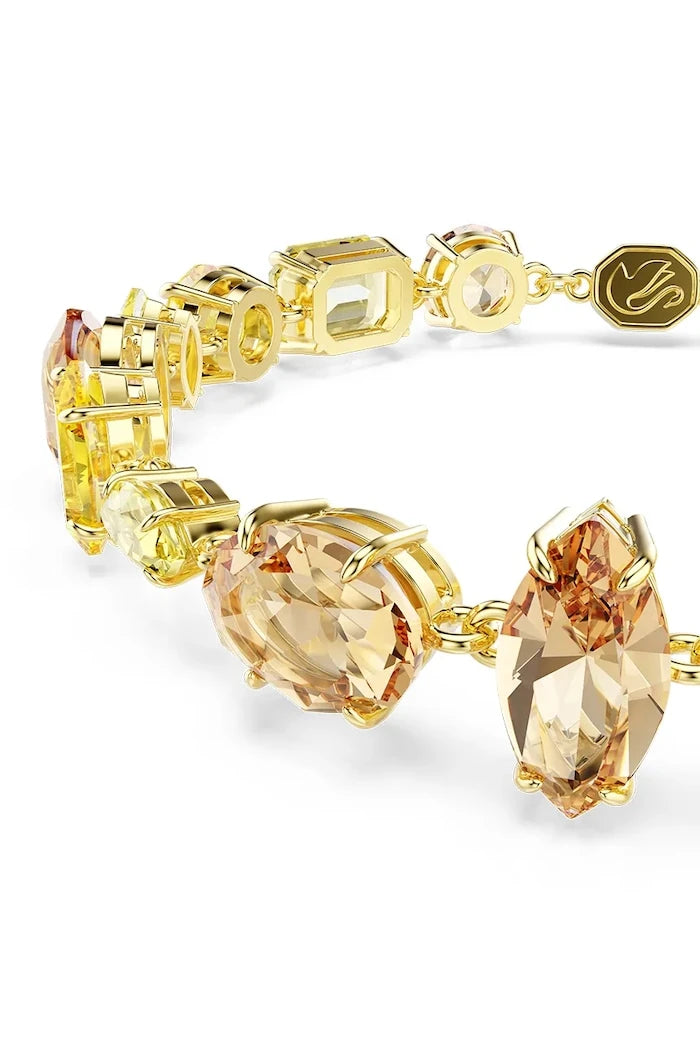 Swarovski kadın altın kaplama Swarovski kristalli GEMA bileklik
