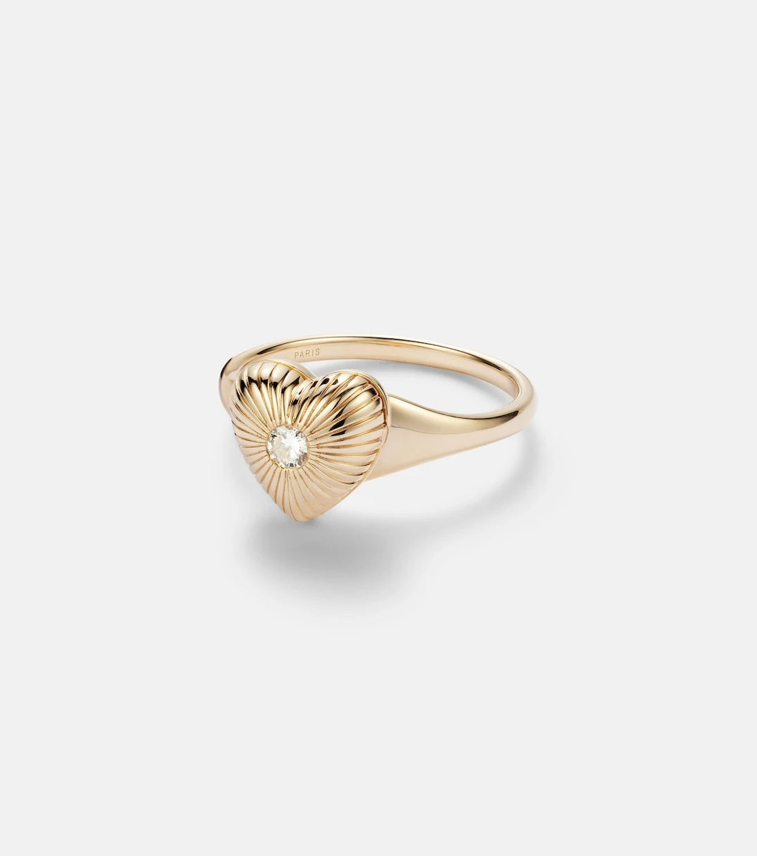Persée - 9kt gold ring with diamond