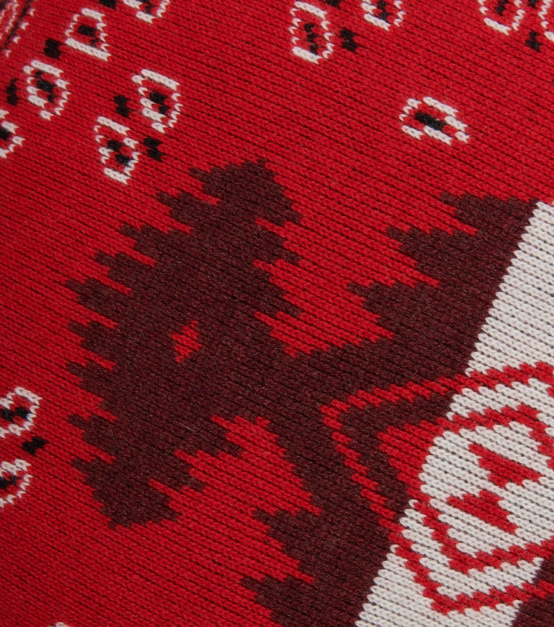 Alanui - Bandana jacquard wool-blend cushion