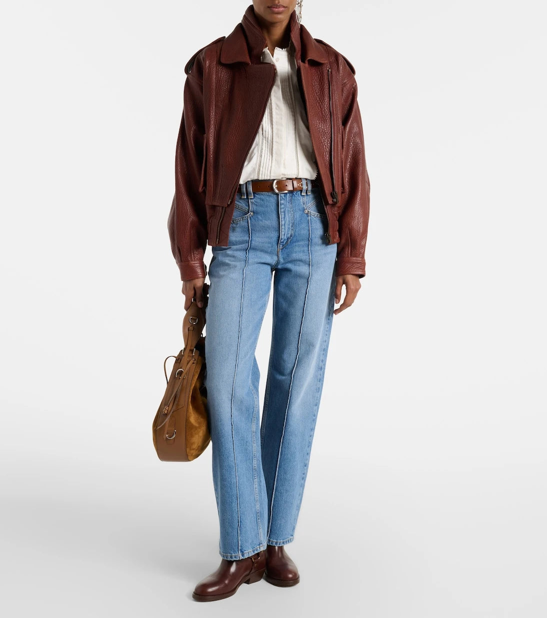 Isabel Marant - Aneli leather bomber jacket