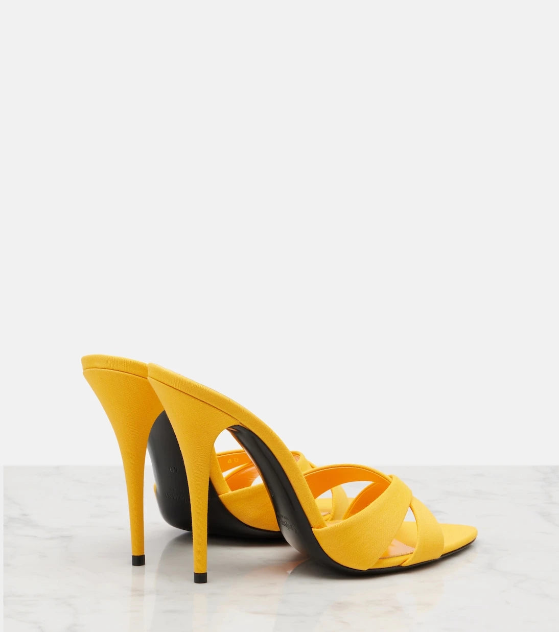 Saint Laurent - Kirat crêpe satin mules