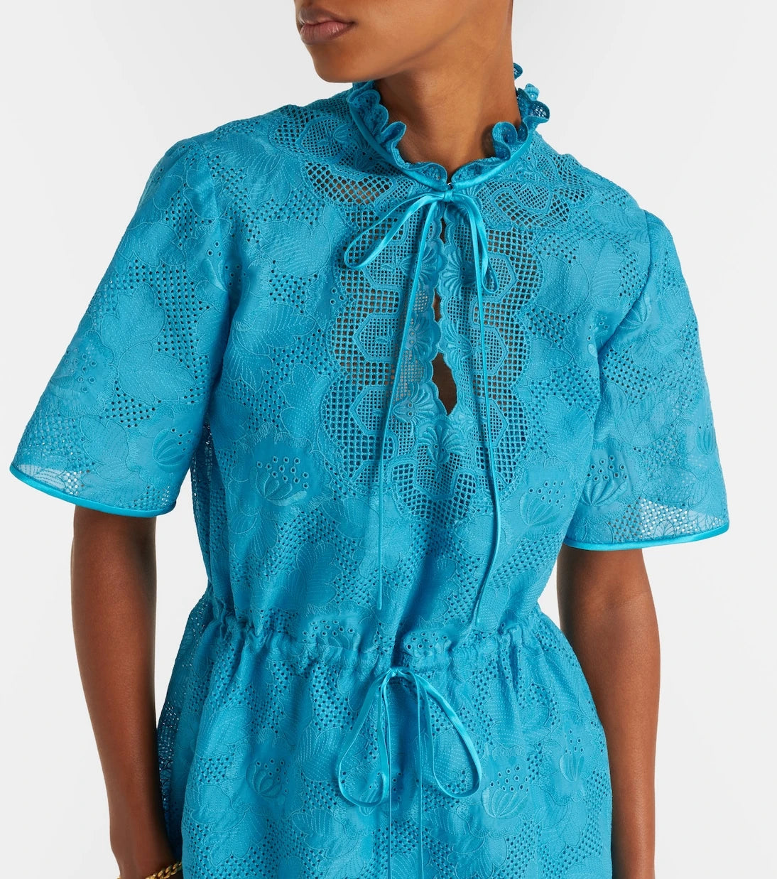 Valentino - Cotton lace maxi dress