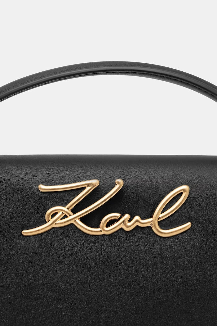 Karl Lagerfeld чанта crossbody дамска от кожа K/SIGNATURE