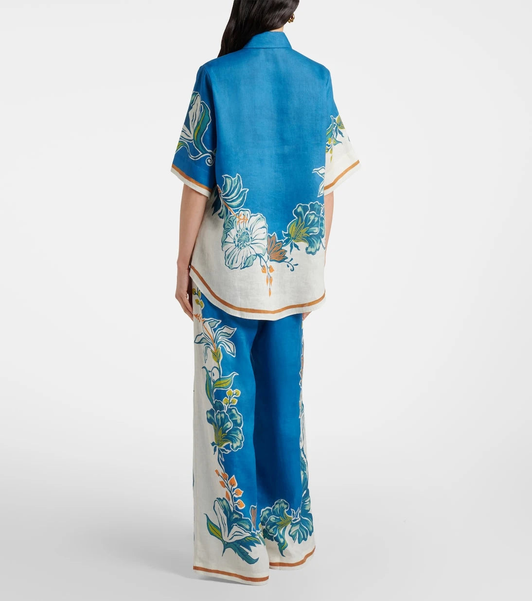 Alémais - Luda floral linen palazzo pants