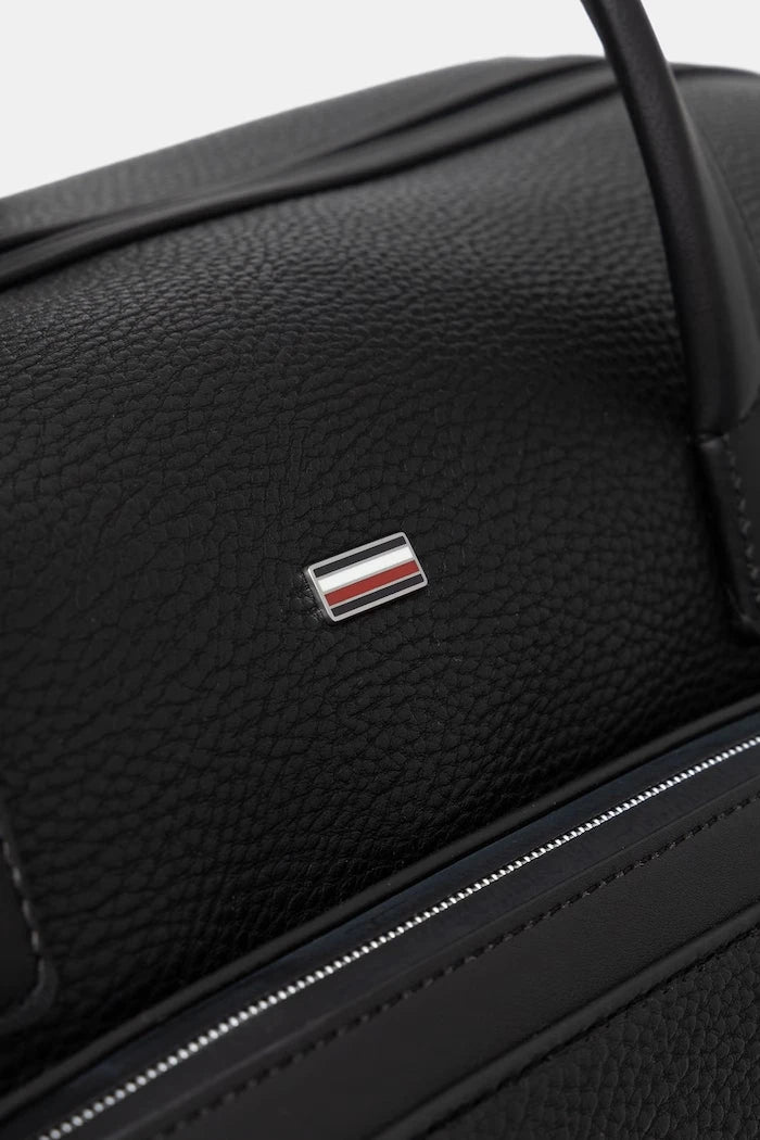 Tommy Hilfiger erkek suni deri seyahat çantası