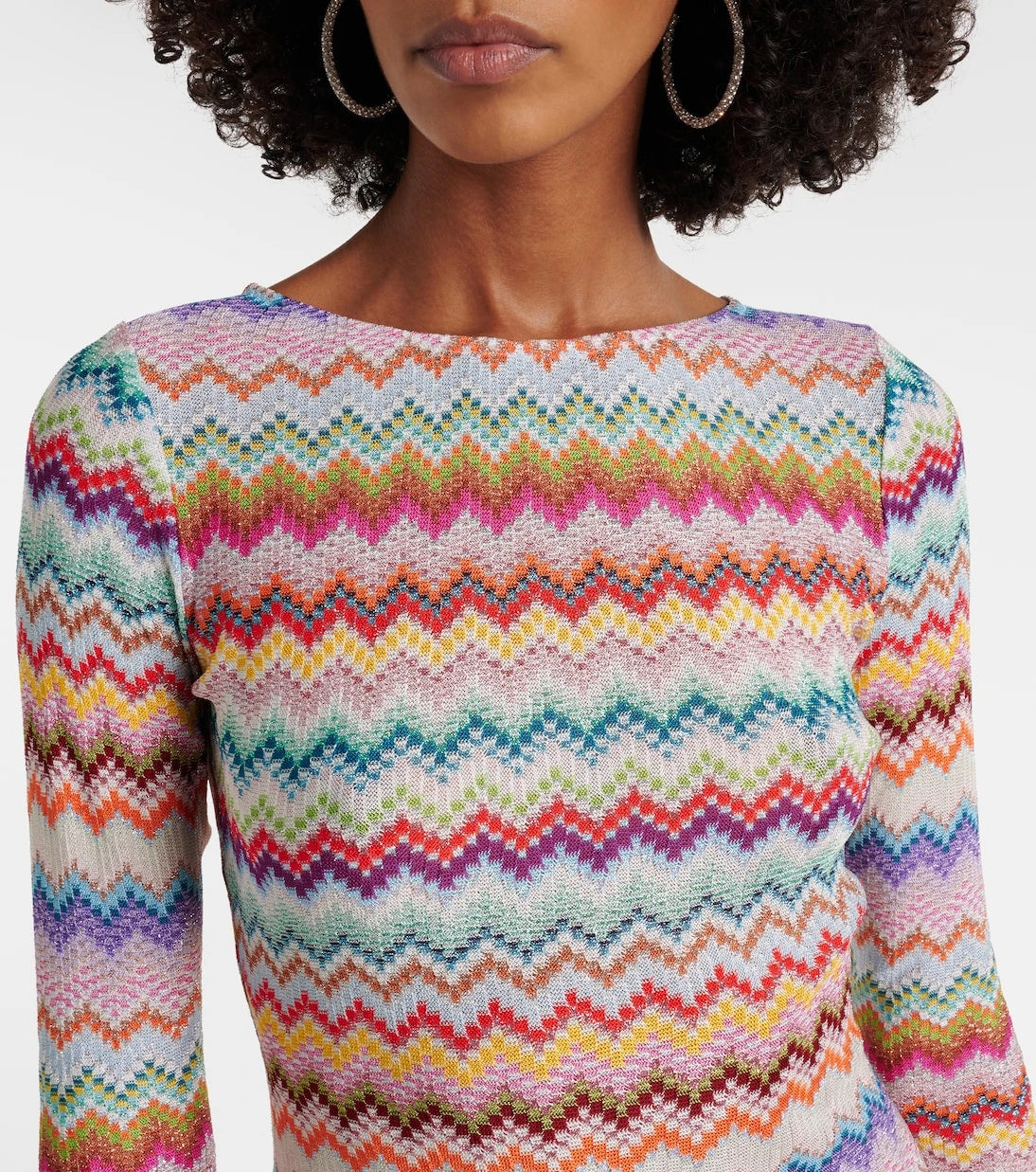 Missoni - Zigzag lamé minidress