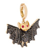 Yellow Gold, Diamond and Ruby Mythology Bat Charm