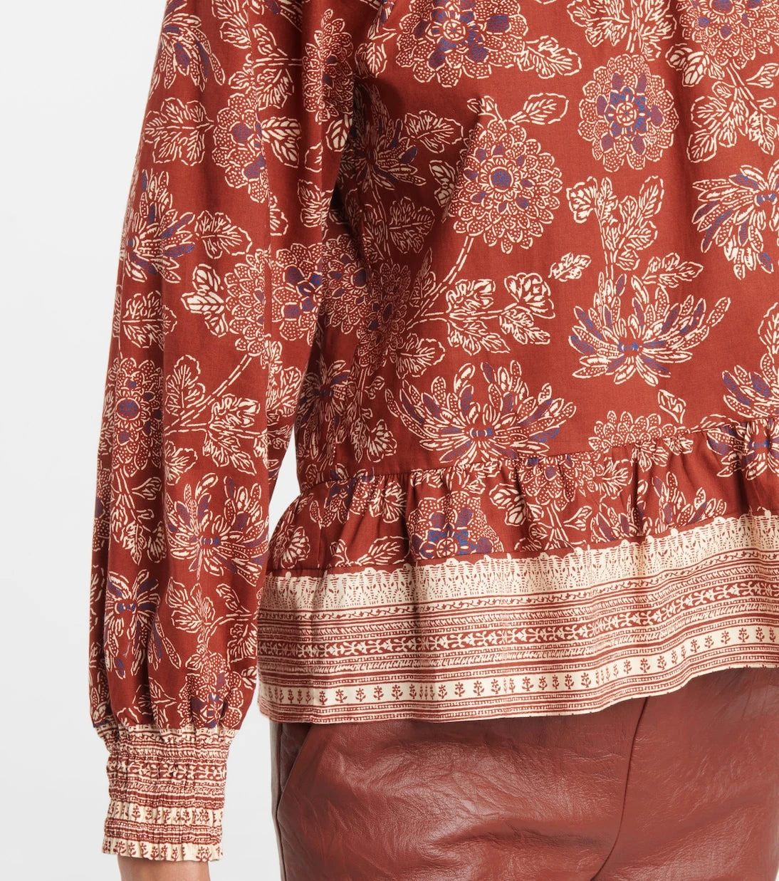 Veronica Beard - Kester floral stretch-cotton blouse