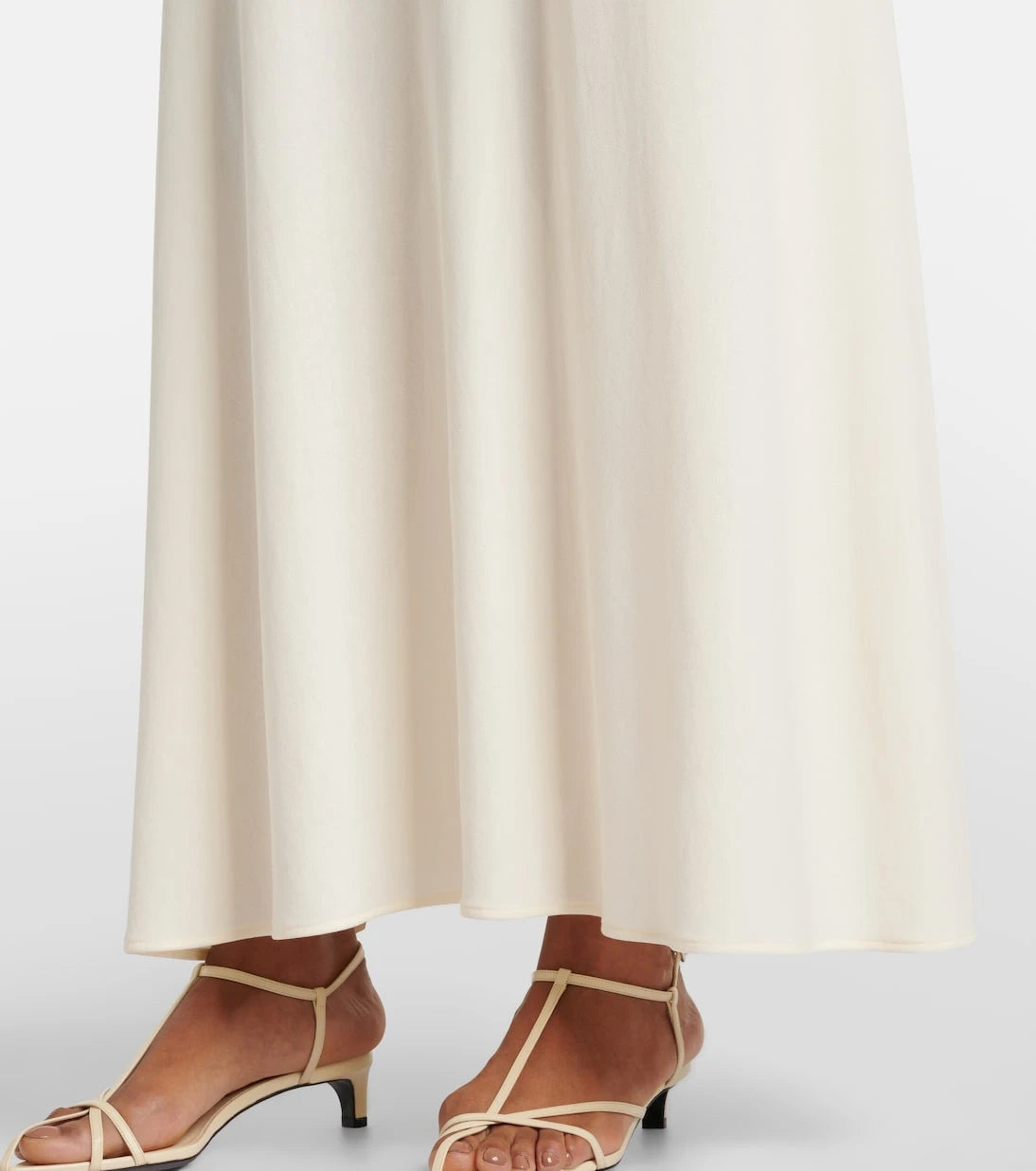 Jil Sander - Crêpe midi skirt