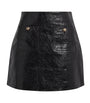 Black Leather Mini Skirt