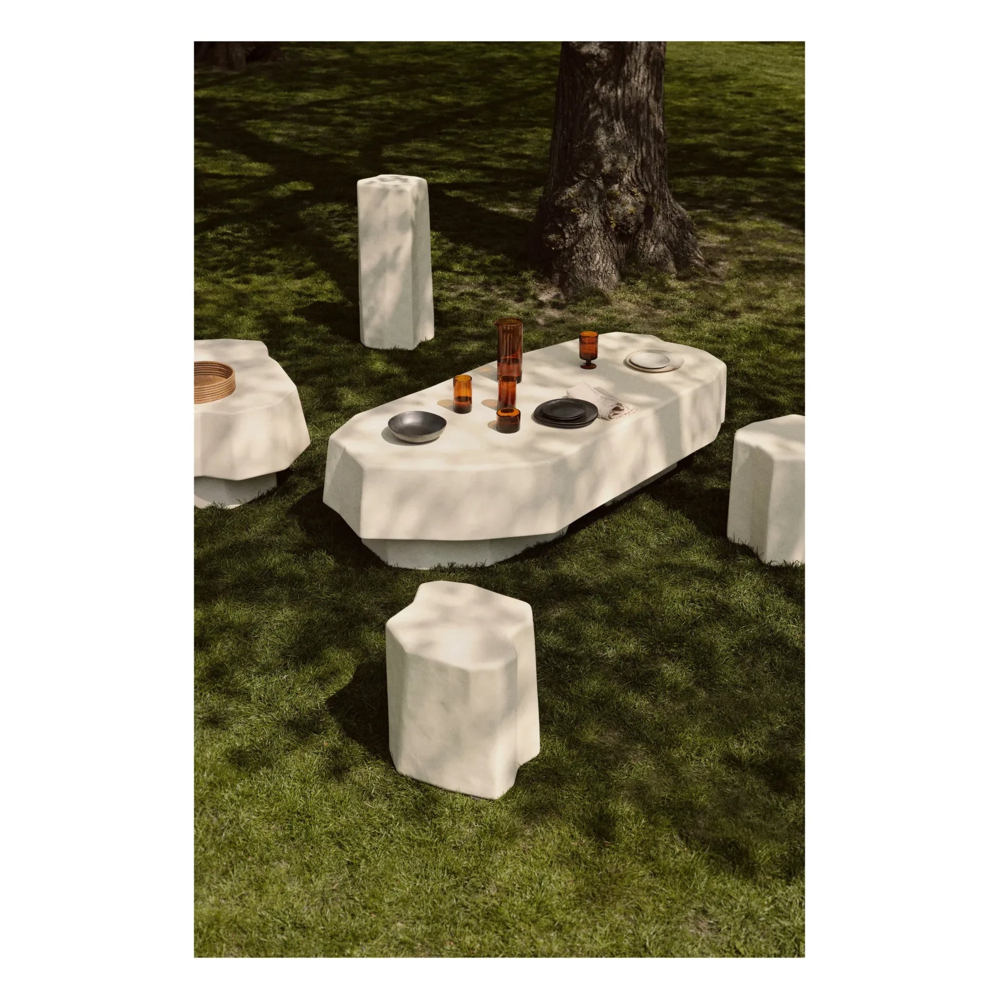 Ferm Living - Staffa stool | Ivory