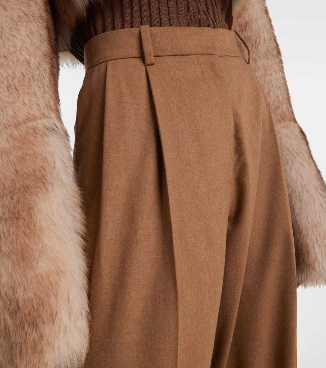 Khaite - August high-rise wool straight pants