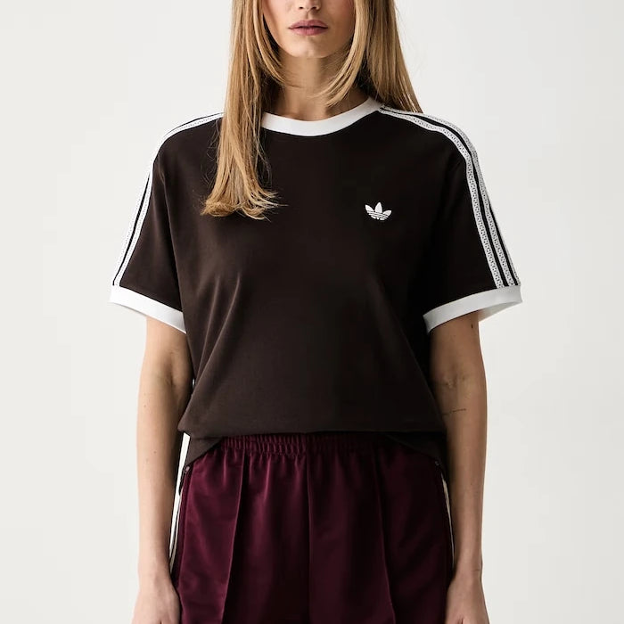 adidas Originals pamuk ve elastanlı kadın tişörtü